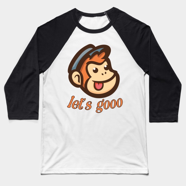 Gorilla Tag Monke VR Gamer for Kids, Adults, Teens Baseball T-Shirt by KRMOSH